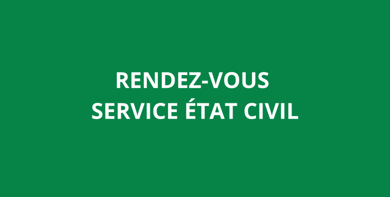 Note d'information - état civil